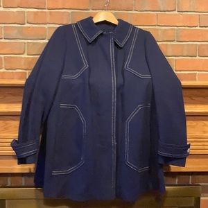 EUC sz S Ken Merritt vintage tailored jacket navy
